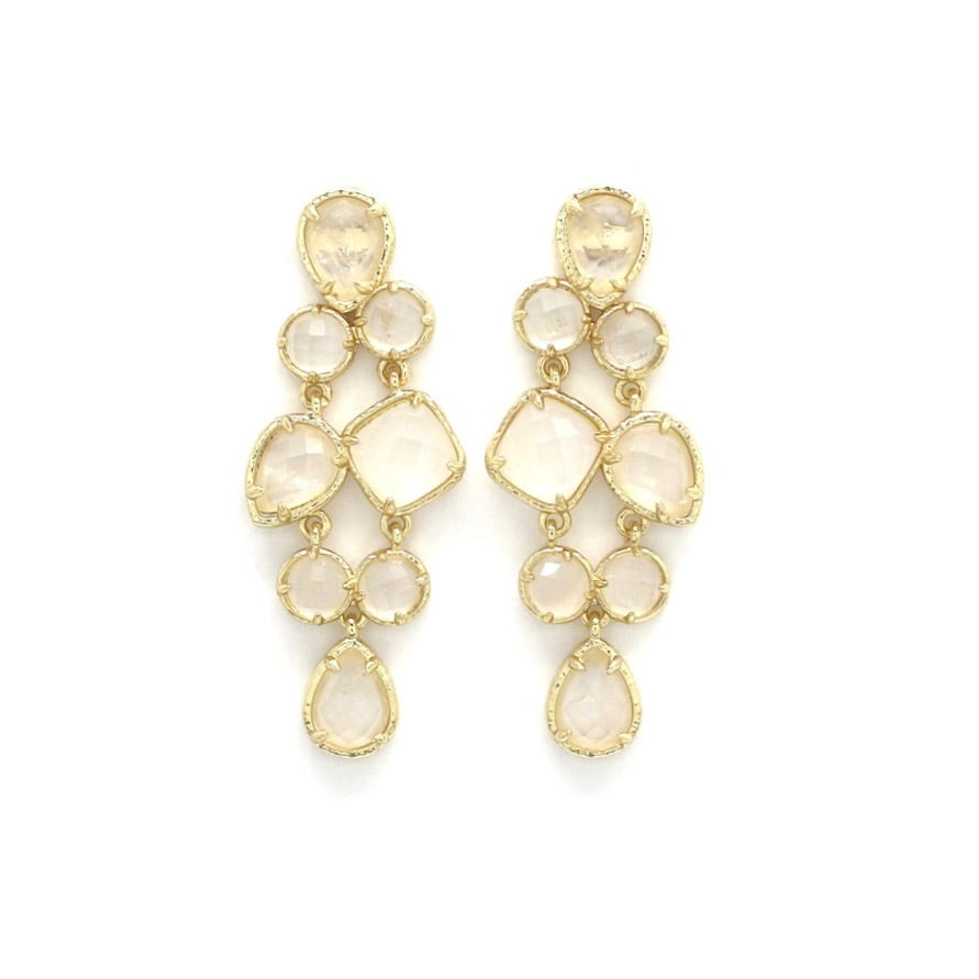 Holiday Drop Eight Stone Earrings - E4-472