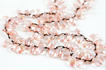 Load image into Gallery viewer, Hand Knotted Convertible Crochet Bracelet, Necklace, or Headband, Large Crystals - WR-090