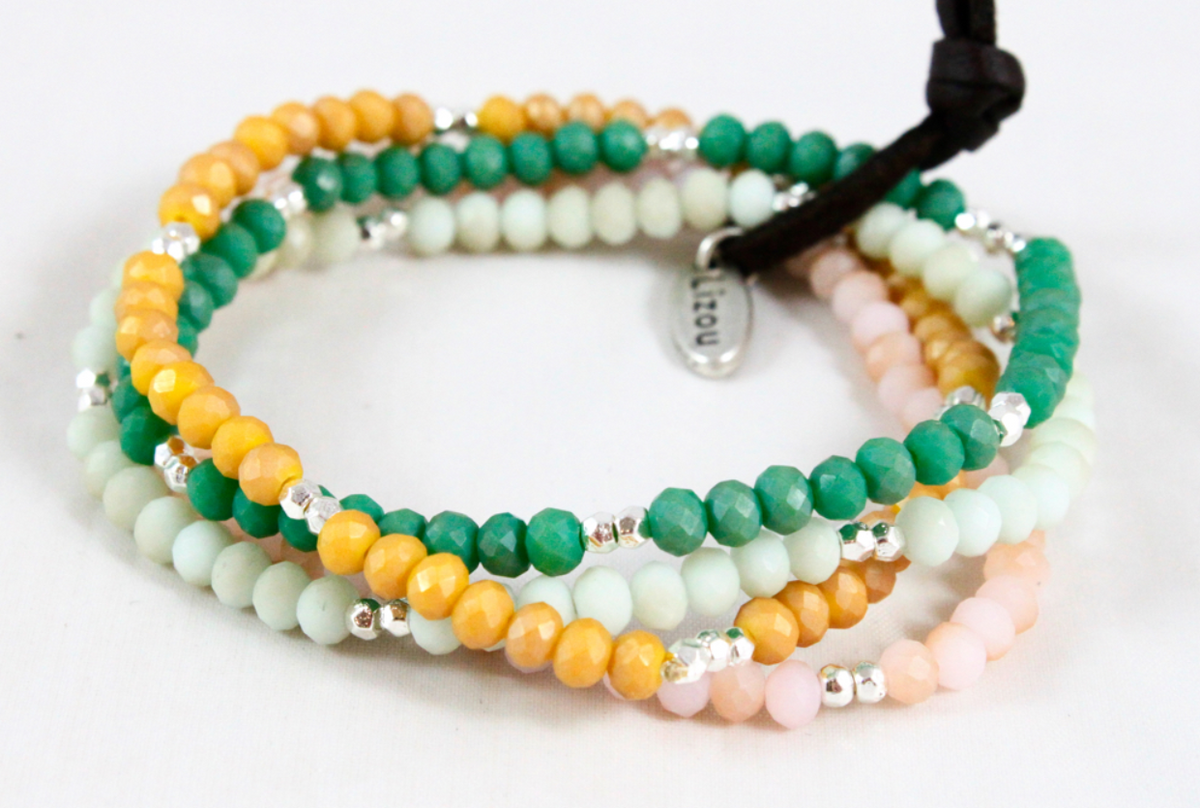 Delicate Crystal Mini Stack Bracelet - BC-043