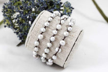 Load image into Gallery viewer, Hand Knotted Convertible Crochet Bracelet, Necklace, or Headband, Freshwater Pearls - WR-031