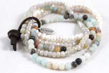 Load image into Gallery viewer, Freshwater Pearl and Amazonite Mix Luxury Bracelet - BL-Surf
