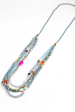 Load image into Gallery viewer, Delicate and Fun Stone and Crystal Layered Long Necklace -The Classics Collection- N2-590
