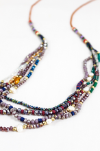 Load image into Gallery viewer, Delicate and Fun Stone and Crystal Layered Stone Necklace -The Classics Collection- N2-648

