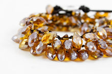 Load image into Gallery viewer, Hand Knotted Convertible Crochet Bracelet, Necklace, or Headband, Large Crystals - WR-072