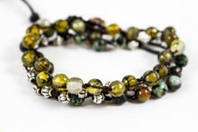 Load image into Gallery viewer, Hand Knotted Convertible Crochet Bracelet, Necklace, or Headband, Semi Precious Stone Mix - WR-058
