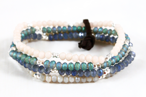 Delicate Crystal Mini Stack Bracelet - BC-070