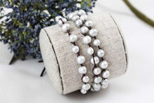 Load image into Gallery viewer, Hand Knotted Convertible Crochet Bracelet, Necklace, or Headband, Freshwater Pearls - WR-031