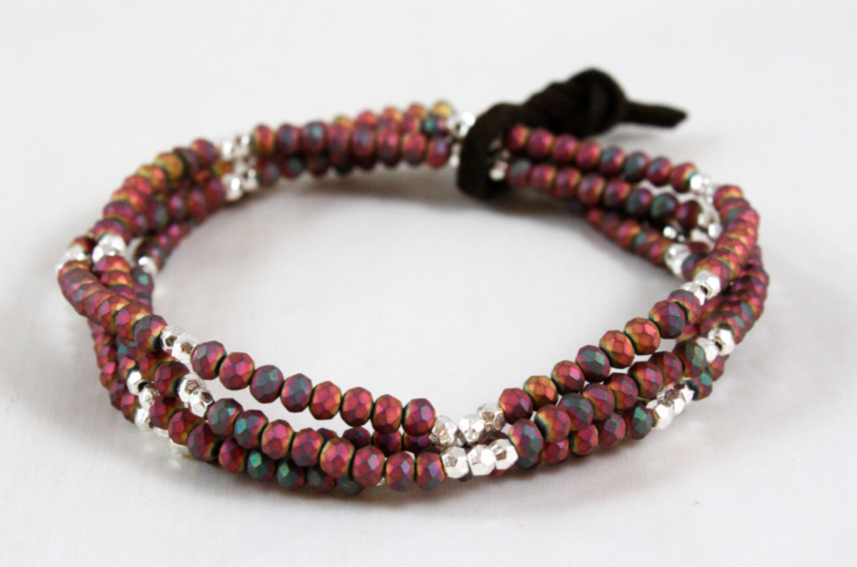 Delicate Crystal Mini Stack Bracelet - BC-067