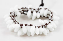 Load image into Gallery viewer, Hand Knotted Convertible Crochet Bracelet, Necklace, or Headband, Large Crystals - WR-075