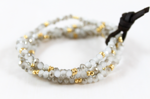 Delicate Crystal Mini Stack Bracelet - BC-025