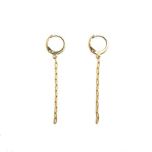 Load image into Gallery viewer, Delicate 24K Gold Plated Chain Dangle Earrings -French Flair Collection- E4-076
