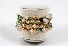 Load image into Gallery viewer, Hand Knotted Convertible Crochet Bracelet, Necklace, or Headband, Crystal Mix - WR-034