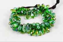 Load image into Gallery viewer, Hand Knotted Convertible Crochet Bracelet, Necklace, or Headband, Large Crystals - WR-081

