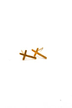 Load image into Gallery viewer, Mini Cross Earrings - E3-001
