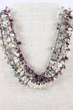 Load image into Gallery viewer, Hand Knotted Convertible Crochet Bracelet, Necklace, or Headband, Large Crystals - WR-075