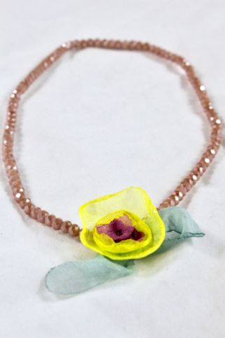 Mirror Double Crystal Flower Bracelet -The Classics Collection- B1-1018