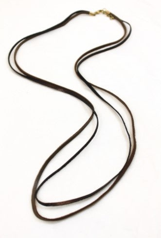 Simple Leather Band Necklace -The Classics Collection- N2-938