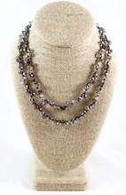 Load image into Gallery viewer, Hand Knotted Convertible Crochet Bracelet or Necklace, Crystals - WR5-049