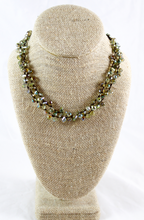 Load image into Gallery viewer, Hand Knotted Convertible Crochet Bracelet or Necklace, Crystals - WR5-050