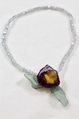 Light Double Crystal Flower Bracelet -The Classics Collection- B1-1029
