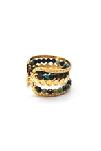 Load image into Gallery viewer, African Turquoise and Tiny Heart Ring - French Flair Collection - R1-023