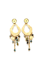 Load image into Gallery viewer, Semi Precious Stone Dangle Earrings -French Flair Collection- E4-113
