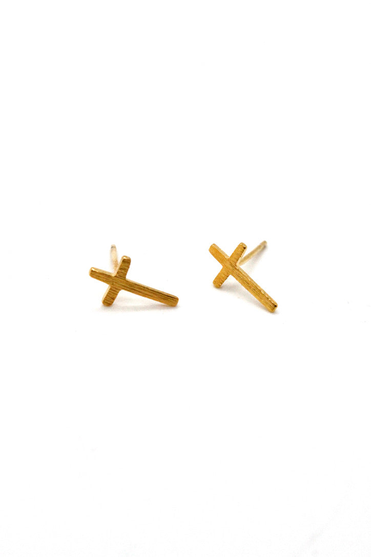 Mini Cross Earrings - E3-001