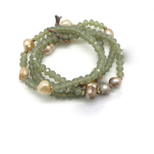 Load image into Gallery viewer, Crystal and Freshwater Pearl Stretch Stack Bracelet - French Flair Collection - B1-2012