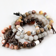 Load image into Gallery viewer, Chunky Stone Stack Bracelet - BL-M46

