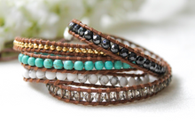 Load image into Gallery viewer, Milan - Turquoise Mix Wrap Bracelet
