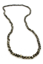 Load image into Gallery viewer, Faceted Pyrite Stretch Short Necklace or Bracelet - NS-PY
