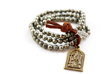 Load image into Gallery viewer, Pyrite Stack Bracelet with Brass Shiva Charm -The Buddha Collection- BL-PYG
