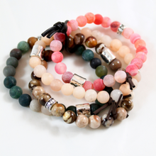 Load image into Gallery viewer, Chunky Stone Stack Bracelet - BL-M17
