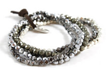 Load image into Gallery viewer, Pyrite Mix Luxury Stack Bracelet - -Precious

