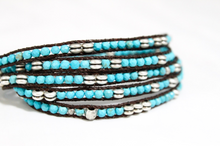 Load image into Gallery viewer, Tiffany - Turquoise Vegan Wrap Bracelet