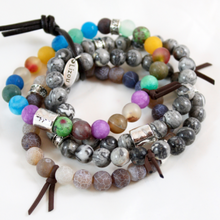 Load image into Gallery viewer, Chunky Stone Stack Bracelet - BL-M39
