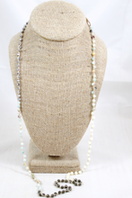 Load image into Gallery viewer, Hand Knotted Convertible Crochet Bracelet or Necklace, Crystals and Stones Mix - WR5-Crisp