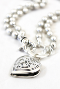 Heart Locket Necklace to Wear Short or Long -The Classics Collection- N2-063
