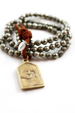 Load image into Gallery viewer, Pyrite Stack Bracelet with Brass Shiva Charm -The Buddha Collection- BL-PYG
