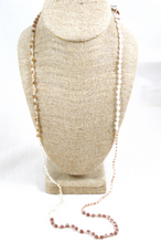 Load image into Gallery viewer, Hand Knotted Convertible Crochet Bracelet or Necklace, Crystals and Stones Mix - WR5-Miranda