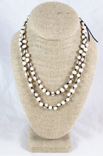 Load image into Gallery viewer, Hand Knotted Convertible Crochet Bracelet or Necklace, White Freshwater Pearls - WR5-Pearl