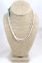 Load image into Gallery viewer, Hand Knotted Convertible Crochet Bracelet or Necklace, Crystals and Stones Mix - WR5-Galadriel