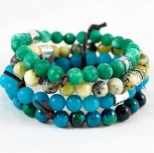 Load image into Gallery viewer, Chunky Stone Stack Bracelet - BL-M44
