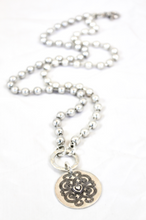 Load image into Gallery viewer, Convertible Necklace Short or Long With Heart Design Disc -The Classics Collection- N2-228