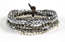 Load image into Gallery viewer, Pyrite Mix Luxury Stack Bracelet - -Precious
