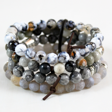 Load image into Gallery viewer, Chunky Stone Stack Bracelet - BL-M24

