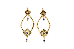 Flower Dangle Earrings -French Flair Collection- E4-118
