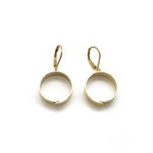 Load image into Gallery viewer, Simple Infinity Circle 24K Gold Plated Earrings -French Flair Collection- E4-016

