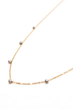 Load image into Gallery viewer, Teeny Tiny Freshwater Pearls on Delicate 24K Gold Plate Chain -Mini Collection- N3-009
