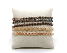Load image into Gallery viewer, Hand Knotted Convertible Crochet Bracelet or Necklace, Crystals and Stones Mix - WR5-Cash